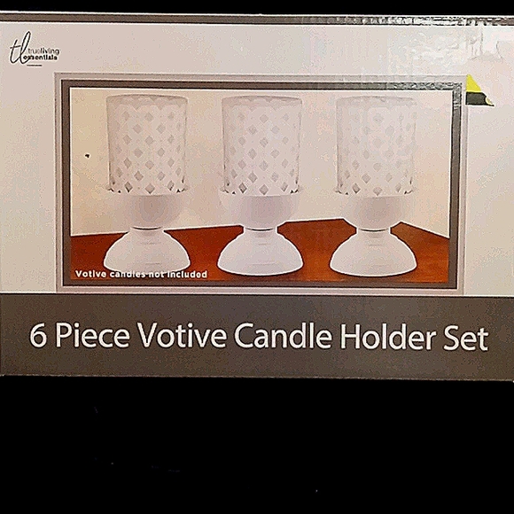 True Living Essentials Accents True Living 6 Pc Candle Holder Set